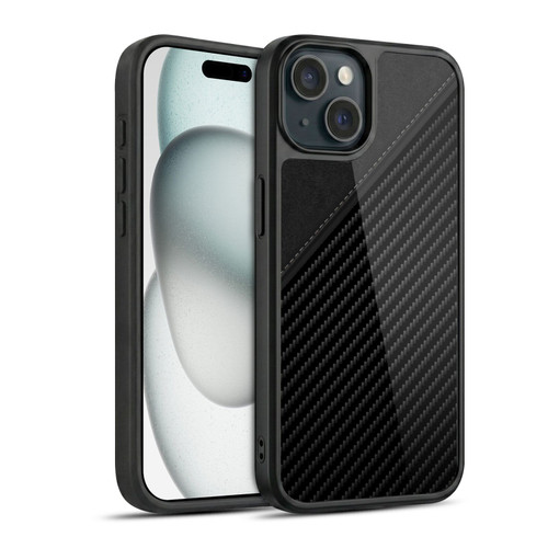 Alyn Spiller Carbon Fiber Leather Gel Armour Case For Apple iPhone 15