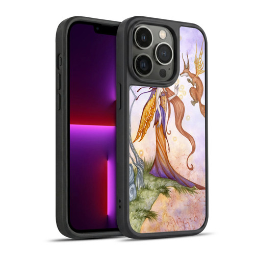 Amy Brown Lovely Fairies Cliffside Talks Gel Armour Case For Apple iPhone 13 Pro