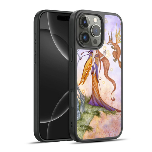 Amy Brown Lovely Fairies Cliffside Talks Gel Armour Case For Apple iPhone 16 Pro Max