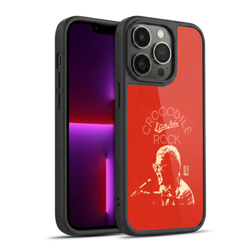Elton John Artwork Crocodile Rock Single Gel Armour Case For Apple iPhone 13 Pro