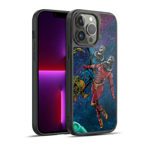 David Lozeau Colourful Grunge Astronaut Space Couple Love Gel Armour Case For Apple iPhone 13 Pro Max