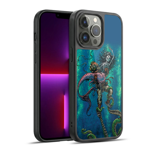 David Lozeau Colourful Grunge Diver And Mermaid Gel Armour Case For Apple iPhone 13 Pro Max