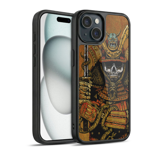 David Lozeau Colourful Grunge Samurai Gel Armour Case For Apple iPhone 15