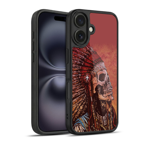 David Lozeau Colourful Grunge Native American Gel Armour Case For Apple iPhone 16
