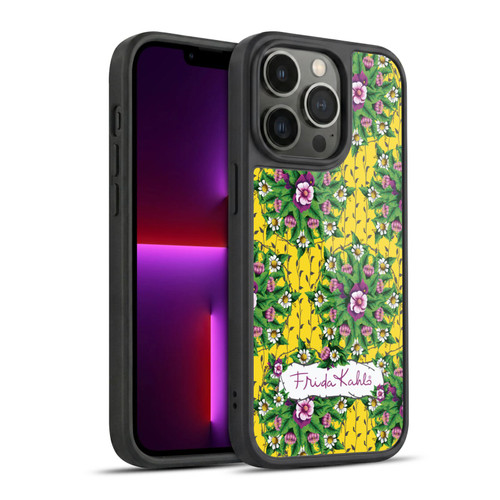 Frida Kahlo Purple Florals Mandala Gel Armour Case For Apple iPhone 13 Pro