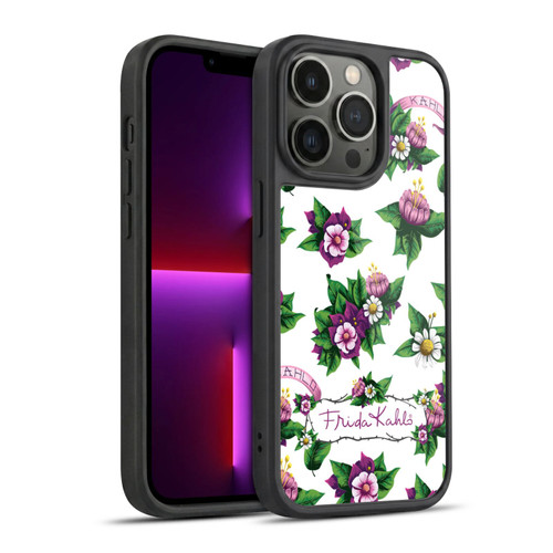 Frida Kahlo Purple Florals Pattern Gel Armour Case For Apple iPhone 13 Pro