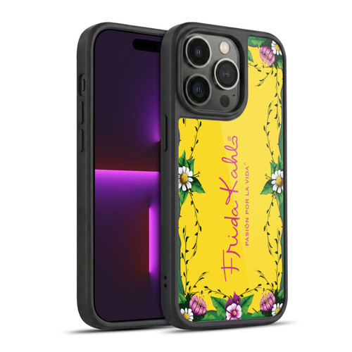 Frida Kahlo Purple Florals Frame Gel Armour Case For Apple iPhone 14 Pro