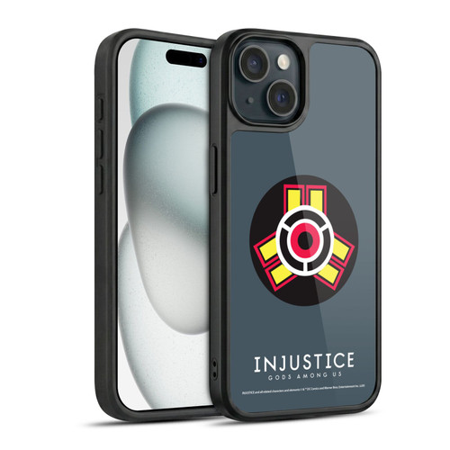 Injustice Gods Among Us Key Art Game Logo Gel Armour Case For Apple iPhone 15