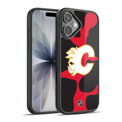 NHL Calgary Flames Cow Pattern Gel Armour Case For Apple iPhone 17