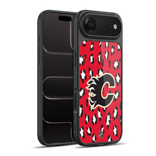 NHL Calgary Flames Leopard Pattern Gel Armour Case For Apple iPhone 17 Air