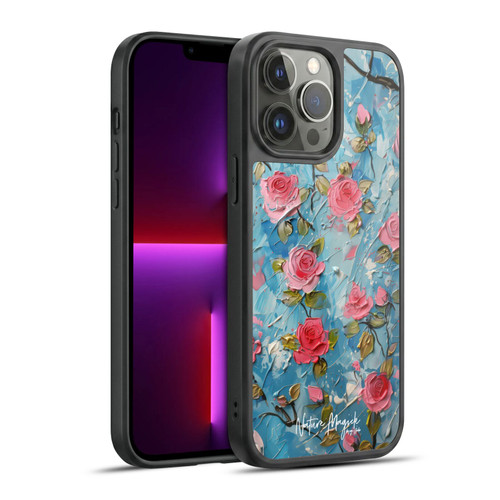 Nature Magick Paint Blobs Roses Gel Armour Case For Apple iPhone 13 Pro Max