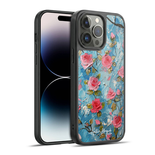 Nature Magick Paint Blobs Roses Gel Armour Case For Apple iPhone 14 Pro Max