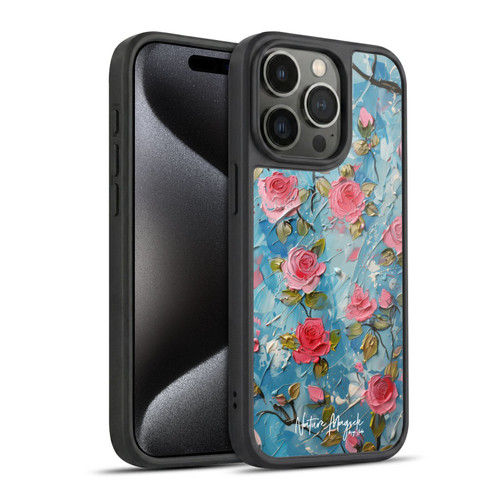 Nature Magick Paint Blobs Roses Gel Armour Case For Apple iPhone 15 Pro