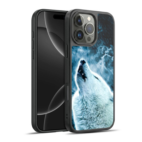 Simone Gatterwe Animals 2 Howling Wolf Gel Armour Case For Apple iPhone 16 Pro Max