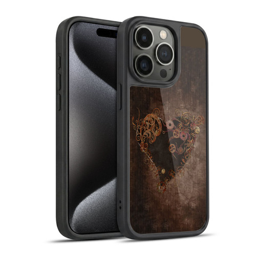 Simone Gatterwe Vintage And Steampunk Thy Heart Gel Armour Case For Apple iPhone 15 Pro