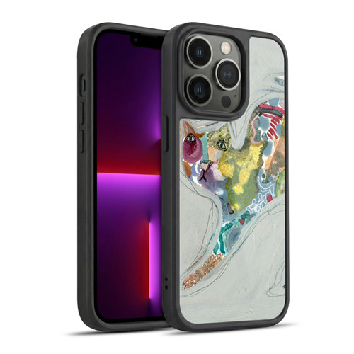 Wyanne Cat Abstract Kitty 2 Gel Armour Case For Apple iPhone 13 Pro