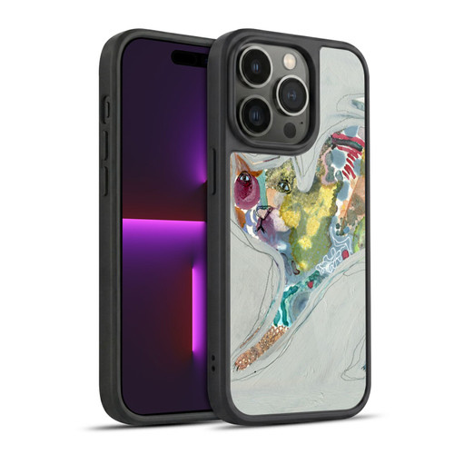 Wyanne Cat Abstract Kitty 2 Gel Armour Case For Apple iPhone 14 Pro