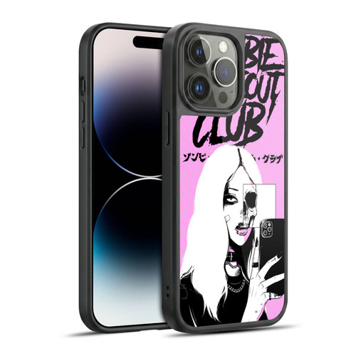 Zombie Makeout Club Art Selfie Skull Gel Armour Case For Apple iPhone 14 Pro Max