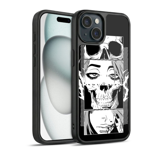 Zombie Makeout Club Art Skull Collage Gel Armour Case For Apple iPhone 15