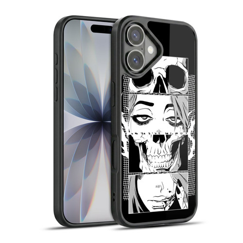 Zombie Makeout Club Art Skull Collage Gel Armour Case For Apple iPhone 17