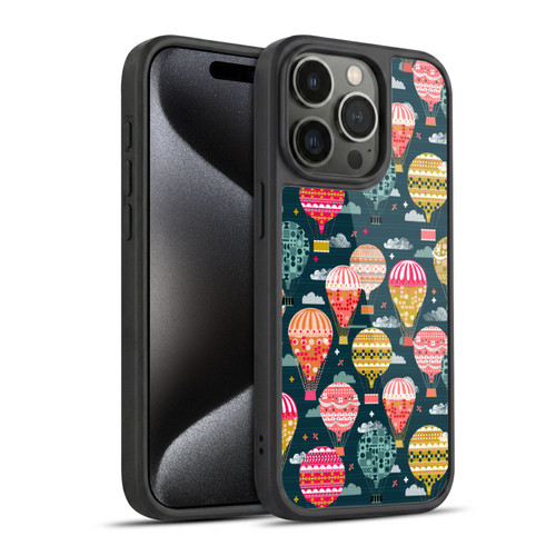 Andrea Lauren Design Assorted Hot Air Balloon Gel Armour Case For Apple iPhone 15 Pro