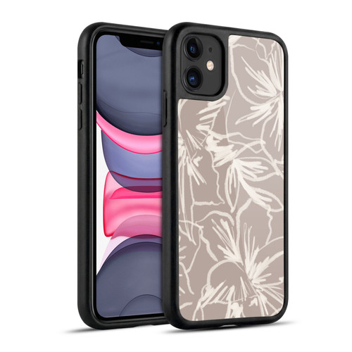 Anis Illustration Mix Pattern Floral Lines Gel Armour Case For Apple iPhone 11