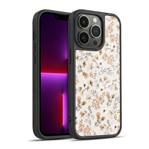 Anis Illustration Mix Pattern Romantic Neutrals Gel Armour Case For Apple iPhone 13 Pro