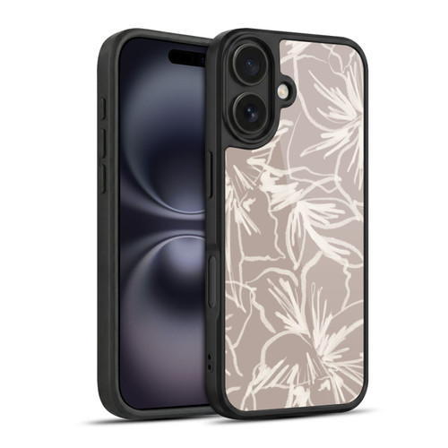 Anis Illustration Mix Pattern Floral Lines Gel Armour Case For Apple iPhone 16