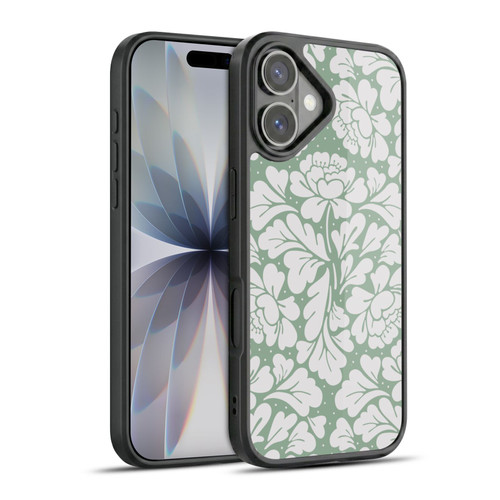Anis Illustration Mix Pattern Baroque Pastel Green Gel Armour Case For Apple iPhone 17