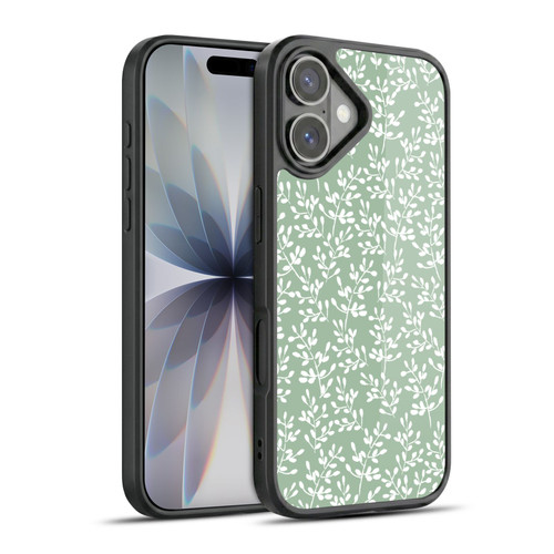 Anis Illustration Mix Pattern Tiny Leaves Green Gel Armour Case For Apple iPhone 17