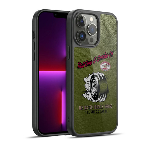 Busted Knuckle Garage Graphics Tire Gel Armour Case For Apple iPhone 13 Pro Max