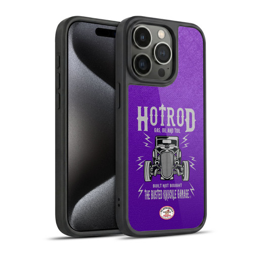 Busted Knuckle Garage Graphics Hot Rod Gel Armour Case For Apple iPhone 15 Pro