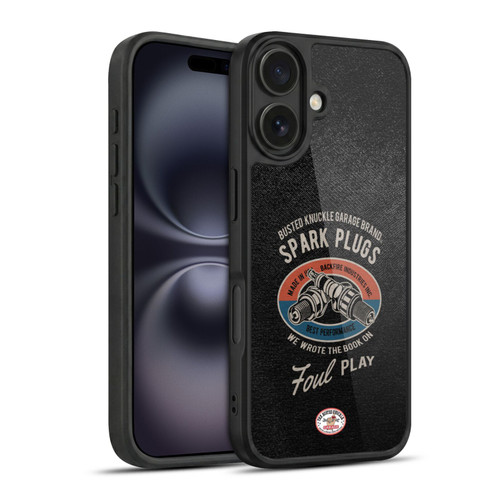 Busted Knuckle Garage Graphics Spark Plugs Gel Armour Case For Apple iPhone 16
