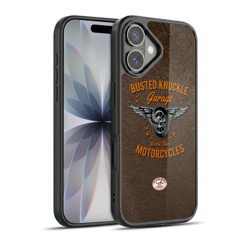 Busted Knuckle Garage Graphics Motorcycles Gel Armour Case For Apple iPhone 17
