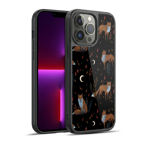 Episodic Drawing Art Foxes Pattern Gel Armour Case For Apple iPhone 13 Pro Max