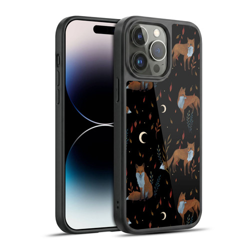 Episodic Drawing Art Foxes Pattern Gel Armour Case For Apple iPhone 14 Pro Max