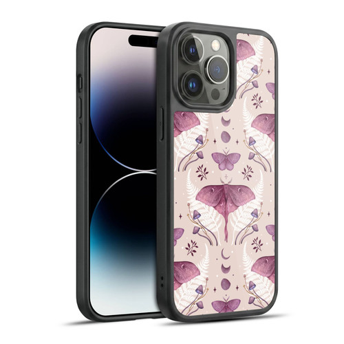 Episodic Drawing Art Emerald Pink Pattern Gel Armour Case For Apple iPhone 14 Pro Max