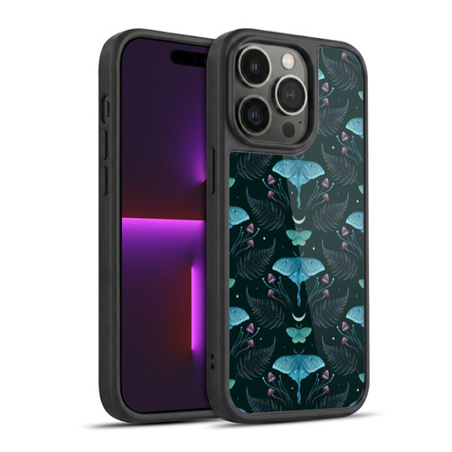 Episodic Drawing Art Emerald Pattern Gel Armour Case For Apple iPhone 14 Pro
