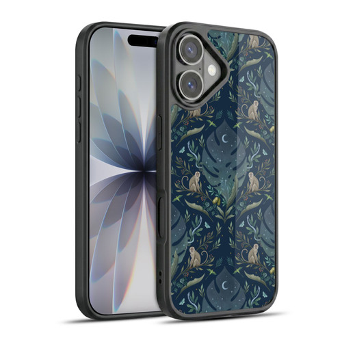 Episodic Drawing Art Monkey Tropical Light Pattern Gel Armour Case For Apple iPhone 17