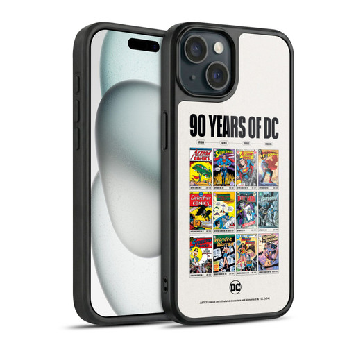 Justice League DC Comics 90th Anniversary Trinity Through Ages Gel Armour Case For Apple iPhone 15