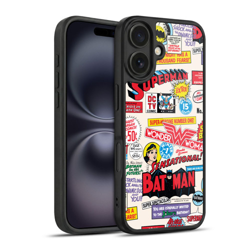 Justice League DC Comics 90th Anniversary Logo Pattern Gel Armour Case For Apple iPhone 16