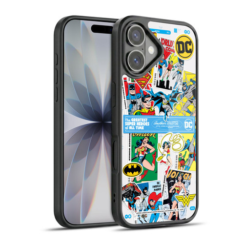 Justice League DC Comics 90th Anniversary Sticker Collage Gel Armour Case For Apple iPhone 17