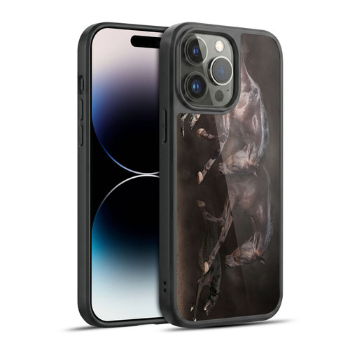 Klaudia Senator Animal Art Greyhound And Horse Gel Armour Case For Apple iPhone 14 Pro Max
