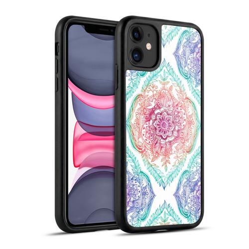 Micklyn Le Feuvre Floral Patterns Indian Ink Rainbow Version Gel Armour Case For Apple iPhone 11