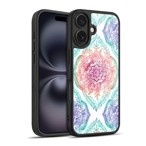 Micklyn Le Feuvre Floral Patterns Indian Ink Rainbow Version Gel Armour Case For Apple iPhone 16