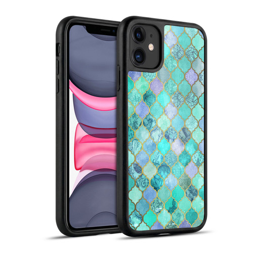 Micklyn Le Feuvre Moroccan Mint Green Gel Armour Case For Apple iPhone 11