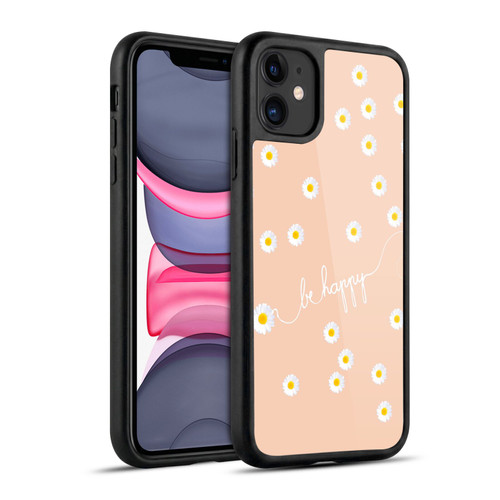 Monika Strigel Happy Daisy Peach Gel Armour Case For Apple iPhone 11