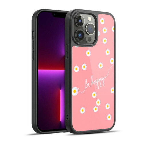 Monika Strigel Happy Daisy Coral Gel Armour Case For Apple iPhone 13 Pro Max