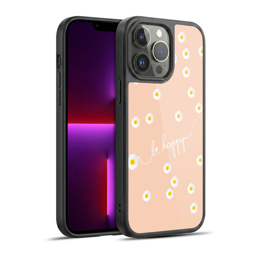 Monika Strigel Happy Daisy Peach Gel Armour Case For Apple iPhone 13 Pro Max