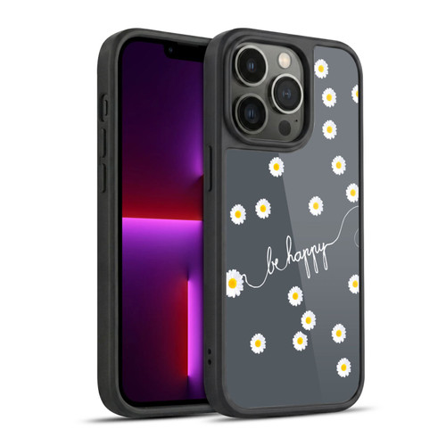 Monika Strigel Happy Daisy Grey Gel Armour Case For Apple iPhone 13 Pro